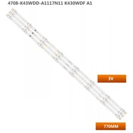 3pcs/set led backlight strip for Philips 43LFA69K 43PFF5664/T3 Backlight Strip Light 4708-K43WDD-A11