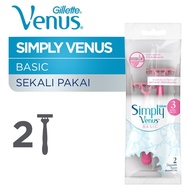 Gillette Simply Venus 2pcs Women's Shaver