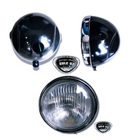 lampu depan headlamp depan honda cb 125 honda xl 125 bahan batok besi Motor Custom