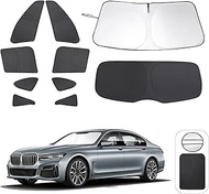 TINGLU Window Shades for BMW X1 F48 2016 2017 2018 2019 2020 2021 2022 Accessories Car Side Full Win