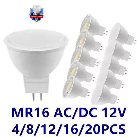 4-20PCS MR16 AC/DC 12V LED Spotlight Bulb GU5.3 Low Pressure 3W 5W 6W 7W Light 120 Degrees 38 Degree