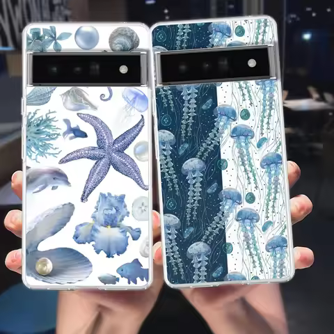 Phone Case For Google Pixel 9 8 7 6 9A 8A 7A 6A 5 4 5A 4A 3A Pro XL Soft Clear TPU Transparent Cover