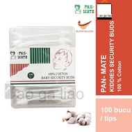 Pan-Mate Baby Security Buds Tray (100 tips) | Pan-Mate Putik Kapas Keselamatan Bayi (100 bucu )