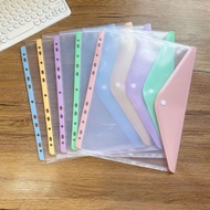 A4 Three-Dimensional Loose-Leaf File Bag Snap-On Transparent Information Bag Waterproof Student Stat