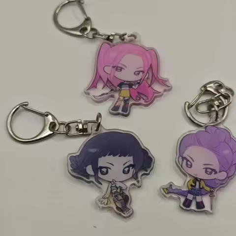 4pcs/lot KPop Dmon Hnter Sja Boys Jinu Derpy Zoey Rumi Mira keychain