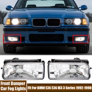 2Pcs Front Bumper Fog Lamp Housing Car Accessories Fits For BMW E36 318i 318ti 323i 328i 1992-1998 C