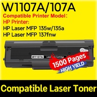 Compatible HP W1107A HP107A Toner HP Laserjet 107A 107W Laser MFP 135a 135w MFP 137fnw