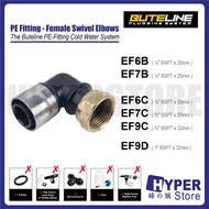 Buteline Fitting | PE Elbow Female Swivel F.Elbow | / Cold Water Compress - EF6B / EF6C / EF7B / EF7