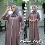 COD Gamis Abaya Muslimah Jumbo Model Terbaru 2024 M L XL XXL XXXL 4XL 5XL/Abaya Bordir Bahan RoseCre