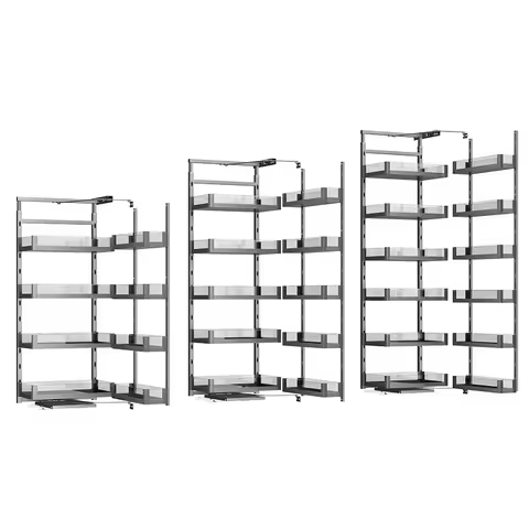 HNOSS 6 Layer Aluminium Tall Unit Pantry Organizer Kitchen Cabinet Storage Pull Out Pantry Unit Bask