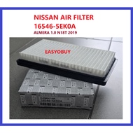 NISSAN AIR FILTER 16546-5EK0A  ALMERA 1.0 N18T 2019
