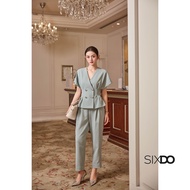 Quần công sở nữ xanh mint dáng baggy SIXDO (Mint Woven Baggy Pants)