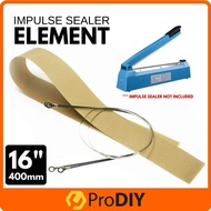 Impulse Sealer ELEMENT Replacement Element Heat Wire Impulse Sealer Heater 400mm / 16 Inch