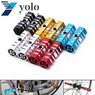 YOLO BMX Hexagonal Sports Road Bike Aluminum Alloy Grooves Bike Axle Pedal