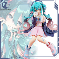 ฟิกเกอร์อะนิเมะ Hatsune Miku 14ซม. รูปปั้นนักร้องเสมือนน่ารัก PVC รูปปั้นตุ๊กตาของสะสมโต๊ะของเล่นของขวัญคริสต์มาส