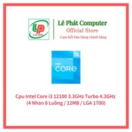 Cpu Intel Core i3 12100 (3.3GHz, 4 Cores 8 Threads, LGA1700) - Genuine Product -