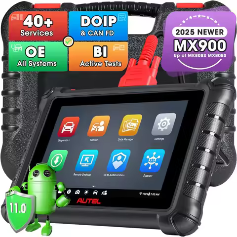 Autel MaxiCheck MX900 Car Diagnostic Tool CAN FD DoIP Bidirectional Auto OBD2 Scanner OE All Systems