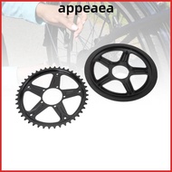 APPEAEA Electric Bike Chainring, 44T OD 180mm Electric Bike Chain Sprocket, with ABS Cover Steel Bla