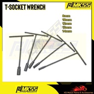 KAIII T-Socket Wrench T-handle Spanar T Nut Driver 8mm 10mm 12mm 13mm 14mm