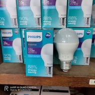 philips led 11 watt essential bohlam lampu philips