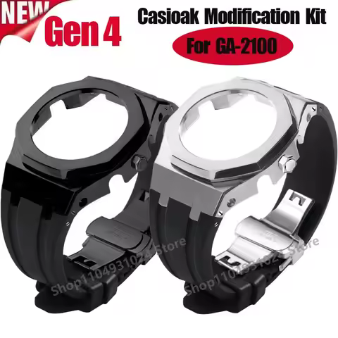 Gen4 Modification Kit for Casioak GA-2100 4th Generation Metal Watch & Rubber Watch Strap for G shoc