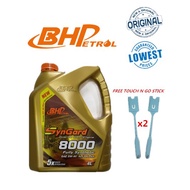(100% Original Oil)BHP SynGard 8000 Fully Synthetic SAE 5W-40 4L Engine Oil(Free Touch N Go Stick 2p