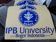 Stiker cutting logo timbul IPB University bogor indonesia