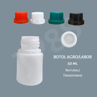 Botol Agro 50ml 50 ml Botol Labor Botol Kapsul HDPE