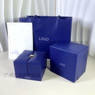 AT-ΨShangmei Blue Premium Pillow Bracelet Box Double Door Paris Shangjia Bracelet Jewelry Packaging Box Ornament Gift Bo