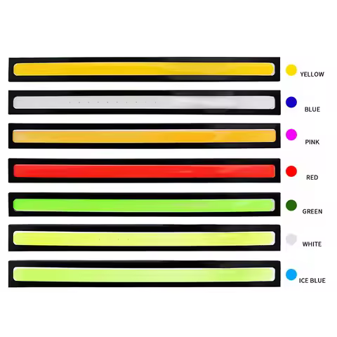Super Bright 17CM LED COB Fog Bulb Car DRL LED Strip Daytime Running Light bar 12V 6500K Auto Interi
