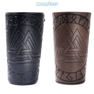 Mon Leather Gauntlet Wristband Medieval Armor Archery Bracer Adjustable Armband  Guard for Hip for P