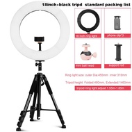 QZSD ไฟกลมขนาด 14 นิ้ว  ชุดอุปกรณ์ไลฟ์สด มี 3 ขา พร้อม ขาจับมือถือ มีไฟLED ชุดอุปกรณ์ Live สด  ใช้ เ