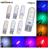 10pcs Car LED T10 w5w led bulb 194 w5w Canbus 6SMD 5730 t10 Silicone LED Light No Error Parking Lice