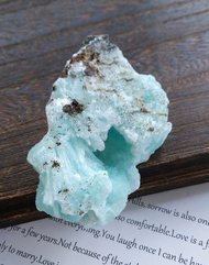 Blue Aragonite 雲南產地  藍文石 藍霰石 天然礦石 原礦