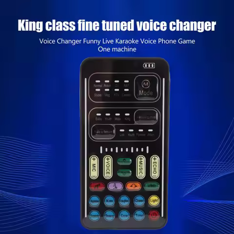 Universal I9 Voice Changer Set Multifunction Portable Recording Mini Sound Card for Game Anchor Reco