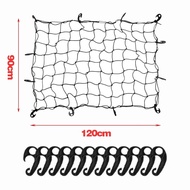 Cargo Net 120*180cm Car SUV Roof Top Rack Luggage Net 4x4 Pickup Truck Elasticated Cargo Net 12Hook