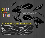 STIKER STRIPING DECAL NEW VIXION LIGHTNING (NVL) TH 2013-2014 GRAFIS DRIPTIP