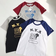 日單Nya x champion 聯名拼色T shirt