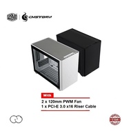 COOLER MASTER MASTERBOX NR200P Mini-ITX Casing/Mini DTX Case/SickleFlow 12cm PWM Fan/Vertical Riser 