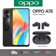 OPPO A78 5G [128GB MEMORY | 8+8GB Extended RAM ] A78 4G 8+256GB 33W SuperVOOC Fast Charge | NFC | OPPO Malaysia Warranty
