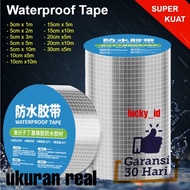 Anti-leak duct TAPE (10MX5CM) ALUMUNIUM FOIL TAPE ANTI-LEAK BUTYL WATERPROOF HEAT RESISTANT WATERPRO