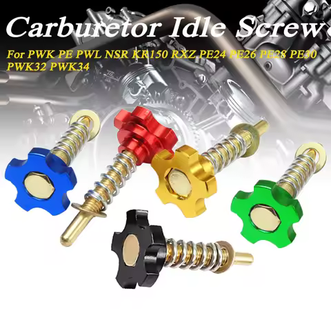 Motorcycle Carburetor Idle Speed Adjusting Screw CNC For PWK PE PWL NSR KR150 RXZ PE24 PE26 PE28 PE3