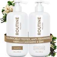 RoutineWellness Vanilla Cashmere Oak Anti-Hair Loss Set-Hair Enhancer, Hair Strengthener, Promote Ha