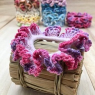 髮圈 - 彩色髮帶和鬆緊帶 - 鉤針編織髮飾