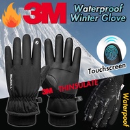 3M Waterproof Winter Gloves 3M Warm Glove Touch Screen Sports Gloves Outdoor Cycling Motorcycle Glov
