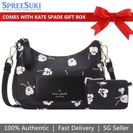 Kate Spade Handbag In Gift Box Crossbody Bag Chelsea The Little Better Nylon Crossbody Black # KA499