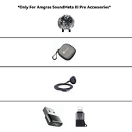 Amgras SoundMeta III Pro Accessories [Receiver, In-Ear Monitor, Windshield]