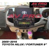 2005~2016 TOYOTA HILUX VIGO / FORTUNER OEM 9" Android 10 WiFi GPS USB MP4 / MP5 Video Player FREE Reverse Camera