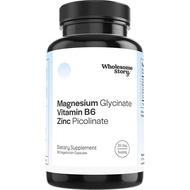 3-in-1 Zinc Picolinate Magnesium Glycinate Supplements with Vitamin B6 | Magnesium and Zinc Vitamin 