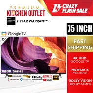 【OWN TRUCK DELIVERY】Sony 75 Inch 4K UHD Google TV KD-75X80K | Klang Valley Only | Netflix Android TV | HDR Dolby Vision Dolby Atmos | 75" Smart TV KD75X80K 75X80K X80K Sony TV Sony Android TV Sony 75X80K Sony Google TV 75"